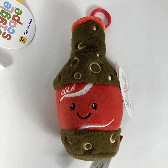 Bag clip-on bundle giggle scape plush soda and pizza Back-to-School Purse Charm - Picture 4 of 4